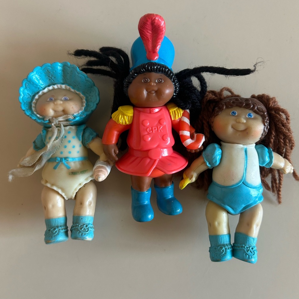 💲5/$25 three Vintage Cabbage Patch Kids mini figurines 90’s